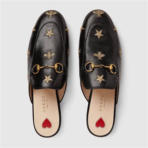 gucci embroidered slippers|types of Gucci slippers.